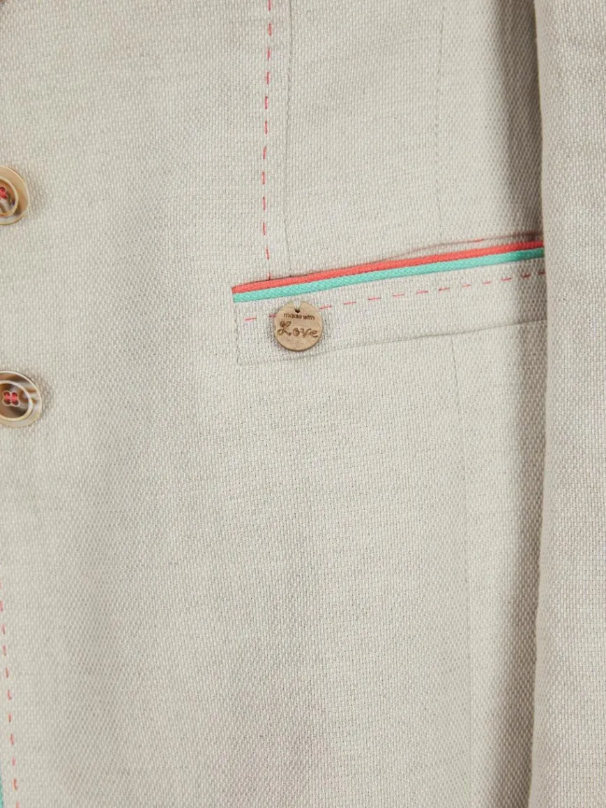 White Label Blazer*Damen Blazer beige uni