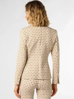 Marc Cain Collections Blazer*Damen Blazer beige hellblau gemustert