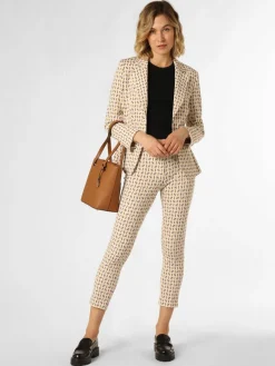 Marc Cain Collections Blazer*Damen Blazer beige hellblau gemustert