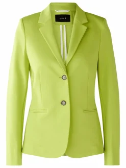 Oui Blazer*Damen Blazer grün uni
