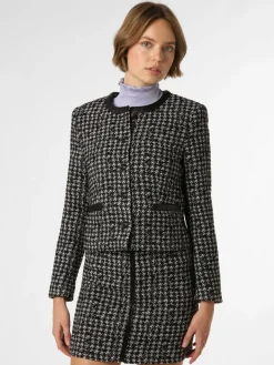 The Kooples Blazer*Damen Blazer schwarz weiß gemustert