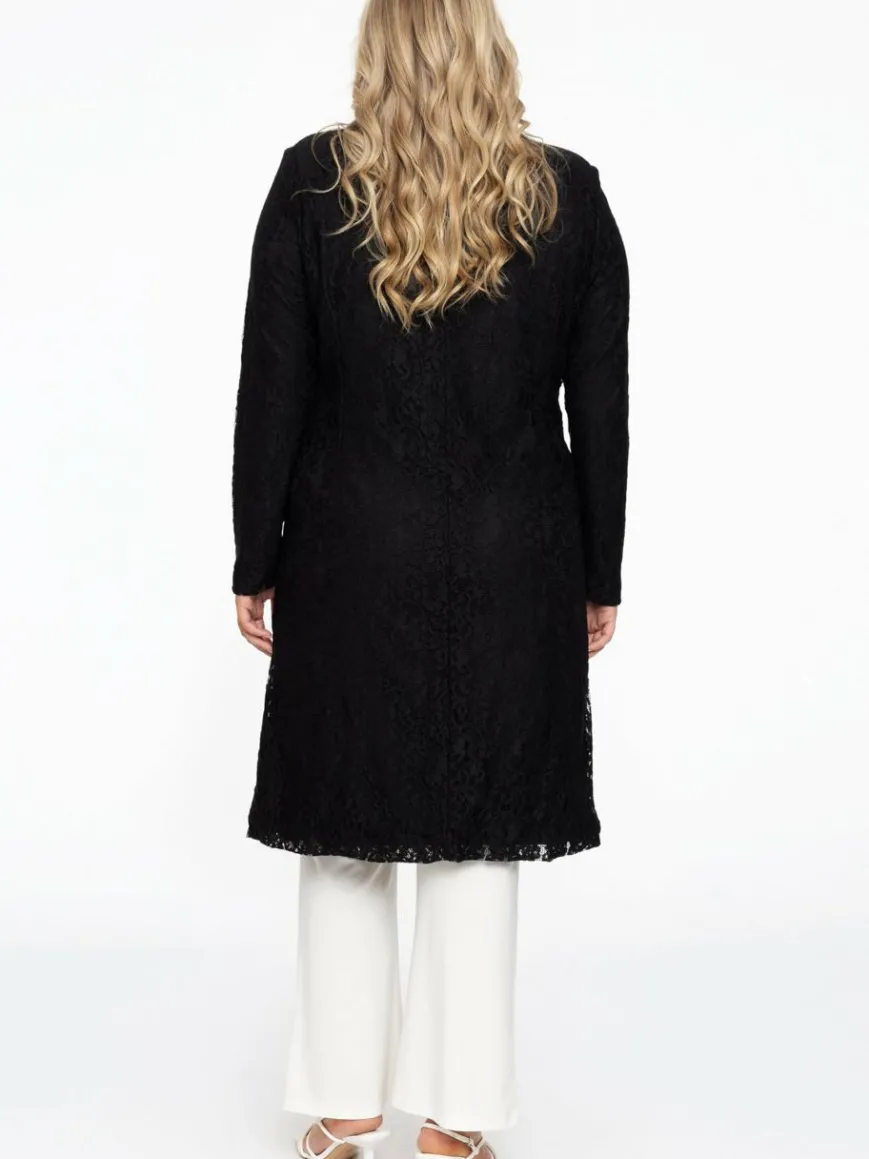 YOEK Blazer*Damen Blazer schwarz bedruckt