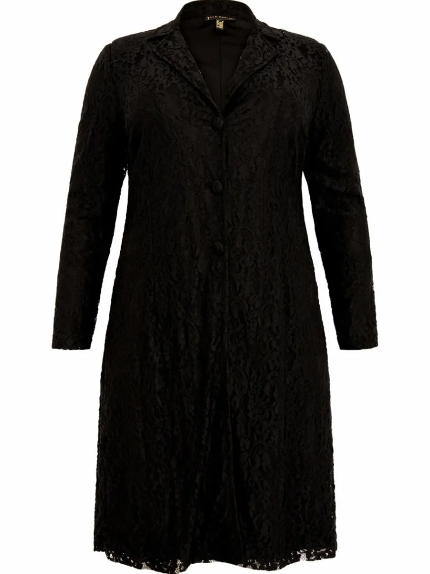 YOEK Blazer*Damen Blazer schwarz bedruckt