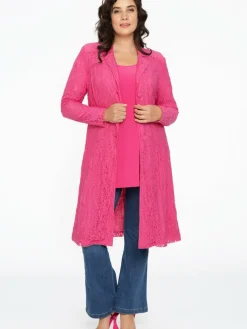 YOEK Blazer*Damen Blazer pink bedruckt