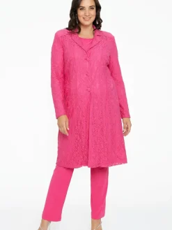 YOEK Blazer*Damen Blazer pink bedruckt