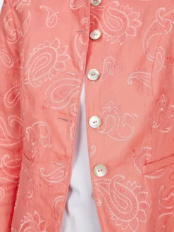 White Label Blazer*Damen Blazer rosa gemustert