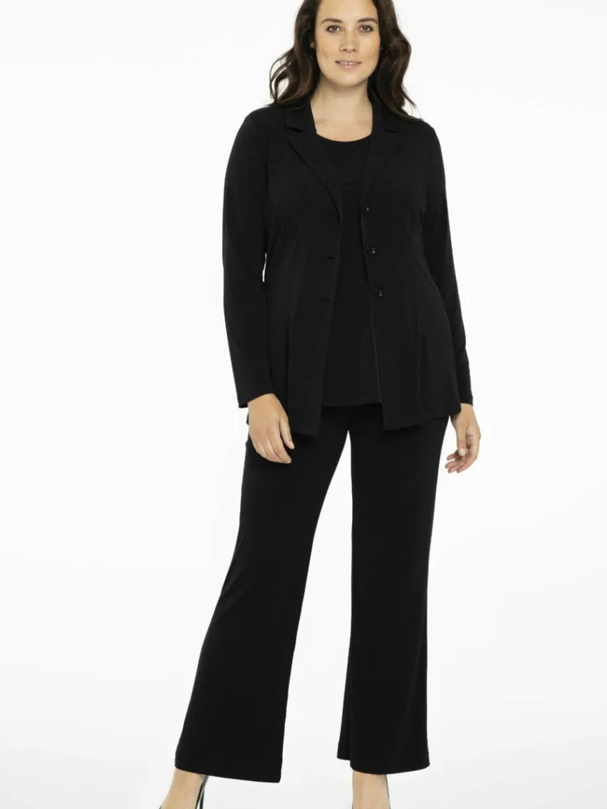 YOEK Blazer*Damen Blazer schwarz uni