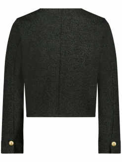 Cartoon Blazer*Damen Blazer schwarz gemustert