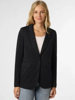 Oui Blazer*Damen Blazer marine gestreift