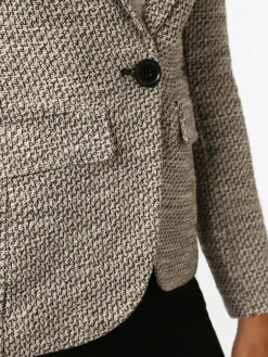 s.Oliver BLACK LABEL Blazer*Damen Blazer weiß schwarz meliert