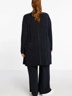 YOEK Blazer*Damen Blazer blau gestreift