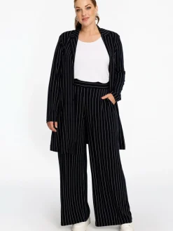 YOEK Blazer*Damen Blazer blau gestreift