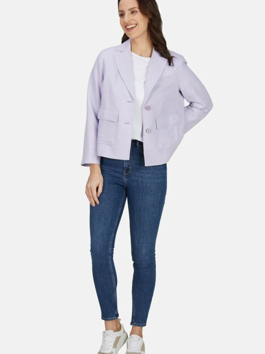 White Label Blazer*Damen Blazer lila uni