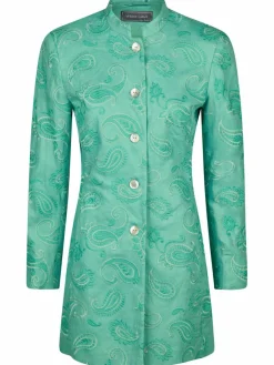 White Label Blazer*Damen Blazer grün gemustert