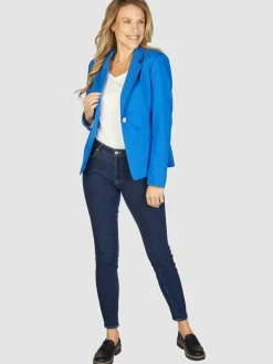 White Label Blazer*Damen Blazer blau uni
