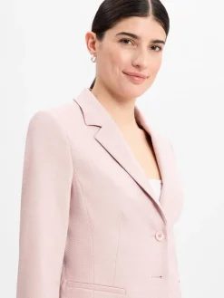 More & More Blazer*Damen Blazer rosa strukturiert