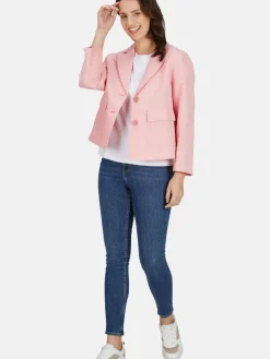 White Label Blazer*Damen Blazer rosa uni