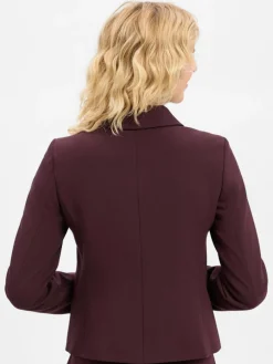 More & More Blazer*Damen Blazer aubergine uni