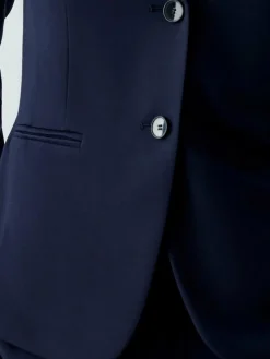 Oui Blazer*Damen Blazer blau uni