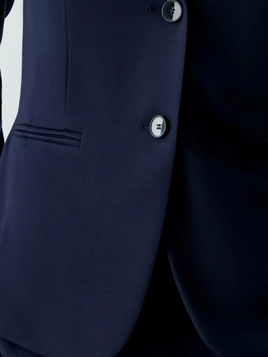 Oui Blazer*Damen Blazer blau uni