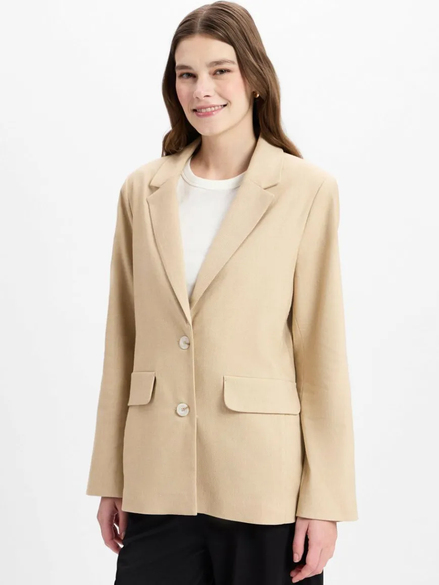 Opus Blazer*Damen Blazer - Jaomi sand uni