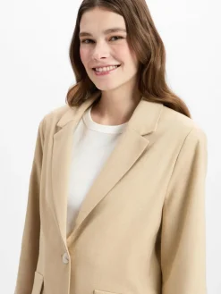 Opus Blazer*Damen Blazer - Jaomi sand uni