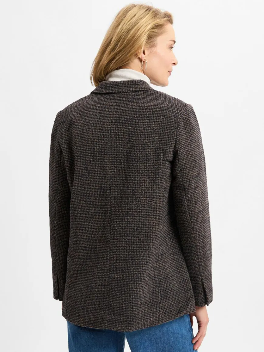 Opus Blazer*Damen Blazer - Jendala marine braun gemustert