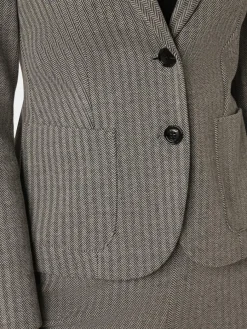 BOSS Blazer*Damen Blazer - Jonalahra schwarz weiß gemustert