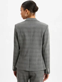 MOS MOSH Blazer*Damen Blazer - MMBlake Kimi grau kariert