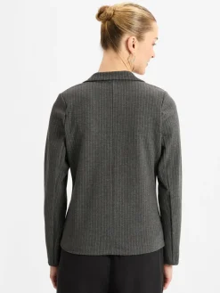 soyaconcept® Blazer*Damen Blazer - SC-IVA 3 anthrazit gestreift