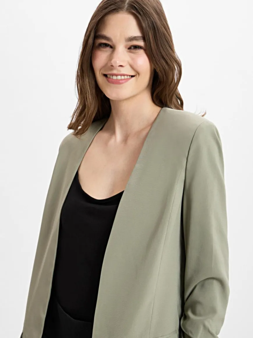 mbyM Blazer*Damen Blazer - Weronka schilf uni