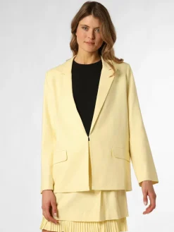 IPURI Blazer*Damen Blazer mit Leinen-Anteil vanille uni