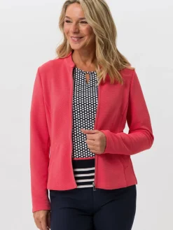 Frank Walder Blazer*Damen Blazerjacke koralle rot uni