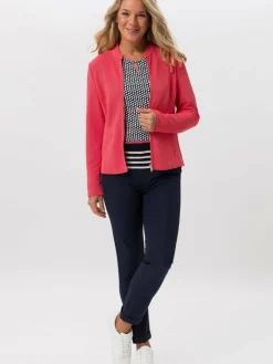 Frank Walder Blazer*Damen Blazerjacke koralle rot uni