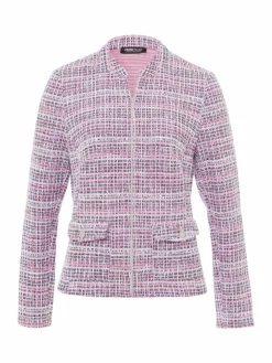 Frank Walder Sweatshirts & Sweatjacken*Damen Blazerjacke mehrfarbig gemustert