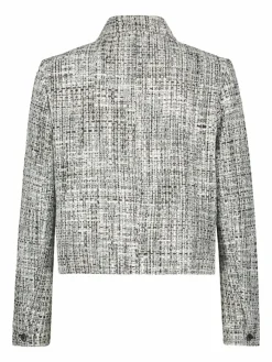 Betty & Co Blazer*Damen Blazer-Jacke petrol mehrfarbig gemustert