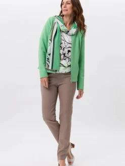 Frank Walder Blazer*Damen Blazerjacke grün uni