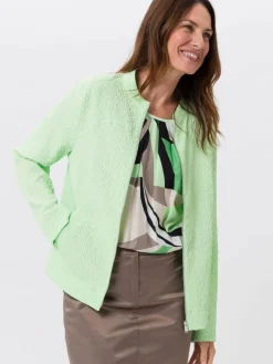 Frank Walder Blazer*Damen Blazerjacke grün uni