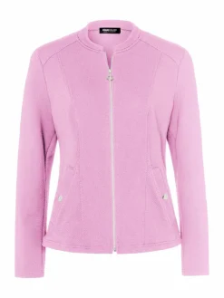 Frank Walder Sweatshirts & Sweatjacken*Damen Blazerjacke altrosa rosa uni