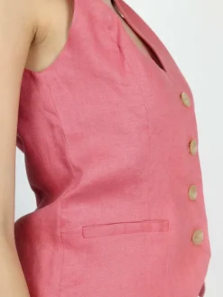 Vicci Germany Jacken & Westen*Damen Blazerweste altrosa uni