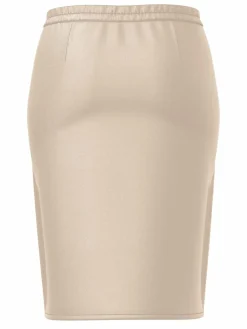 Frank Walder Röcke*Damen Bleistiftrock beige uni