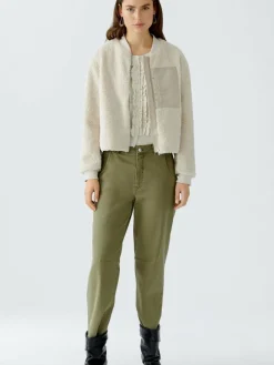 Oui Jacken & Westen*Damen Blouson beige uni