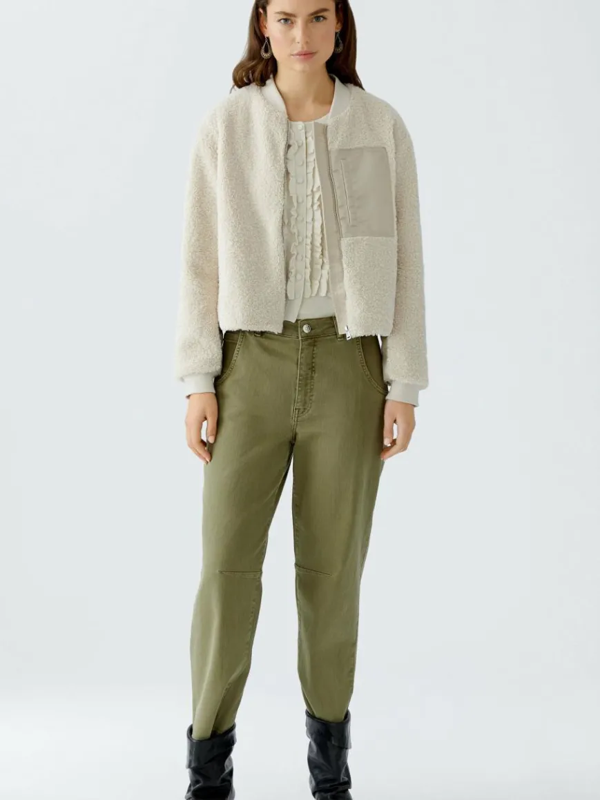 Oui Jacken & Westen*Damen Blouson beige uni