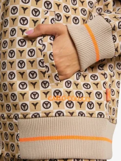 Carlo Colucci Sweatshirts & Sweatjacken*Damen Blouson - Dallinger beige kariert