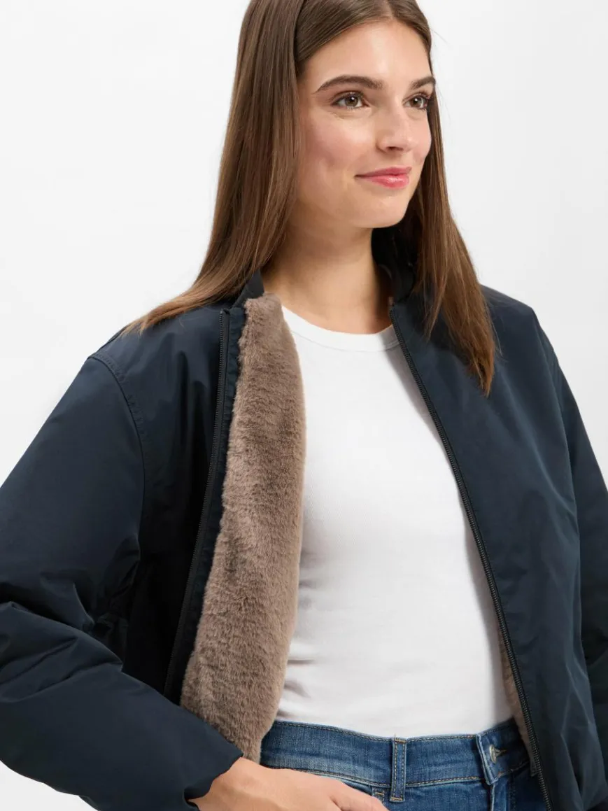 Amber & June Jacken & Westen*Damen Blouson-Jacke marine uni