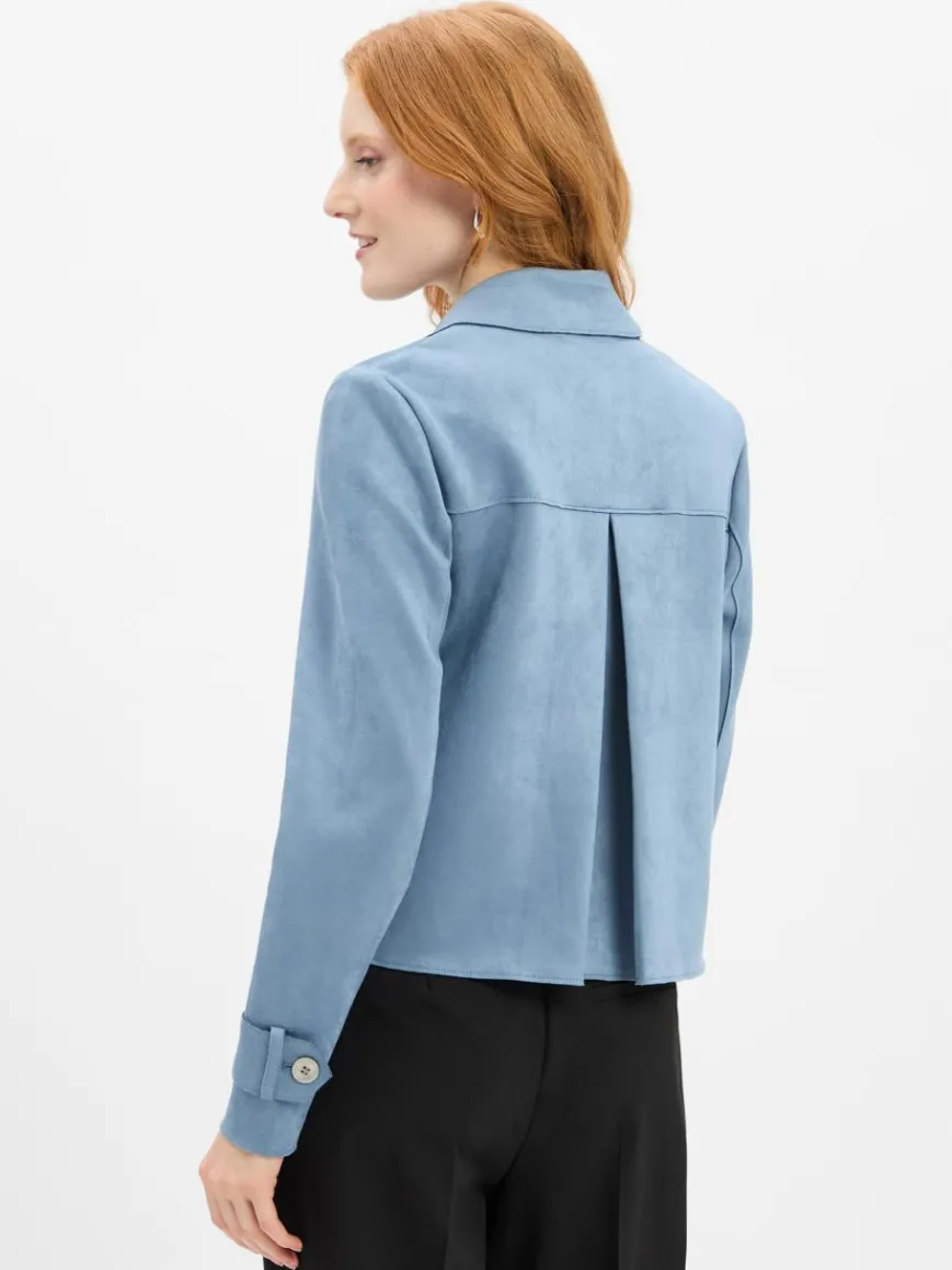 Cartoon Jacken & Westen*Damen Blousonjacke hellblau uni