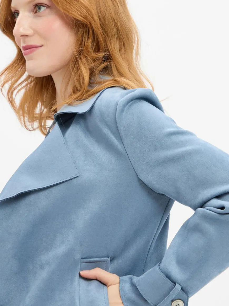 Cartoon Jacken & Westen*Damen Blousonjacke hellblau uni