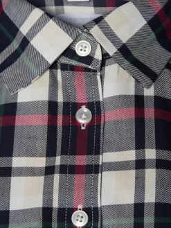 brookshire Blusen*Damen Bluse marine ecru kariert