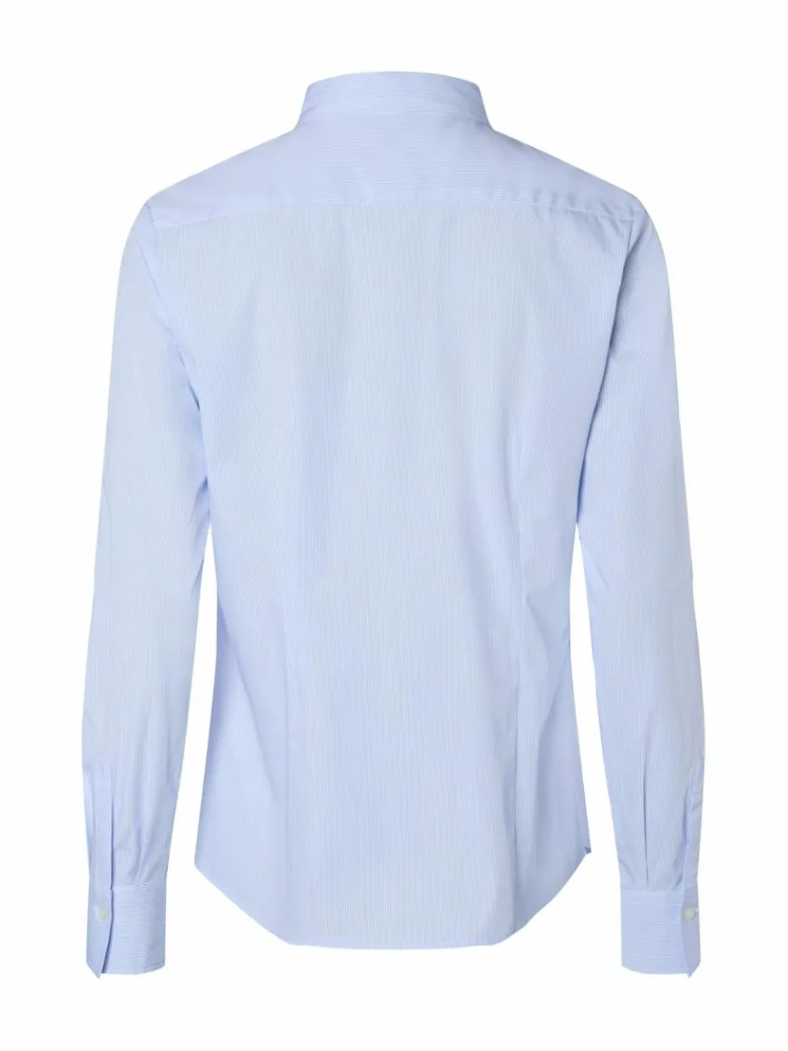 brookshire Blusen*Damen Bluse hellblau weiß gestreift