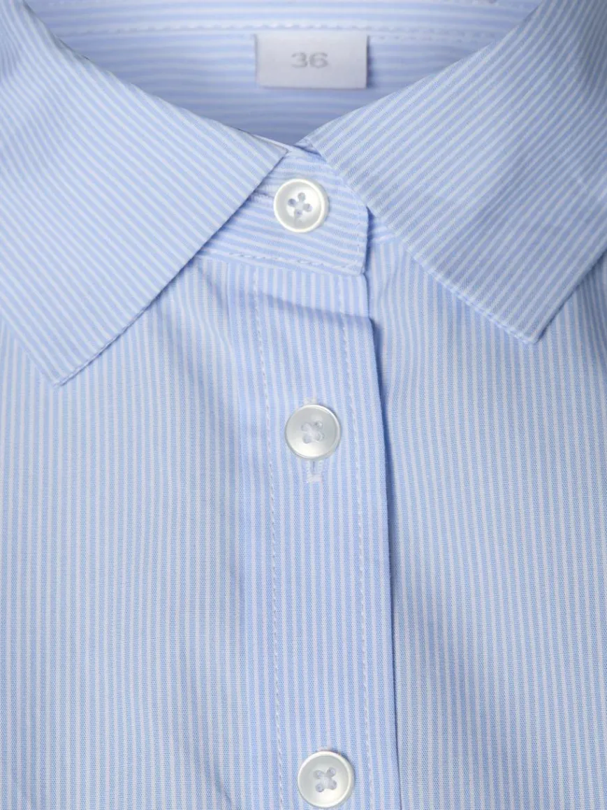 brookshire Blusen*Damen Bluse hellblau weiß gestreift